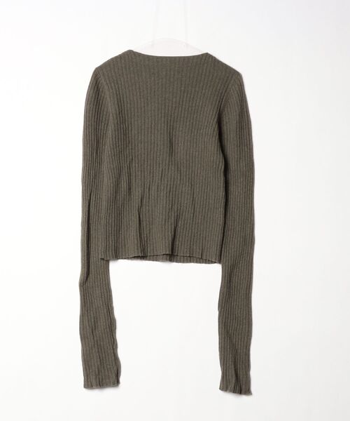 「NEI」 長袖ニット - ブラウン レディース_画像2