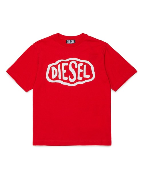 DIESEL kids 赤Tシャツ　ショートパンツ　88cm DIESEL(ディーゼル)Kids & Junior ワンポイントブランドロゴ半袖T