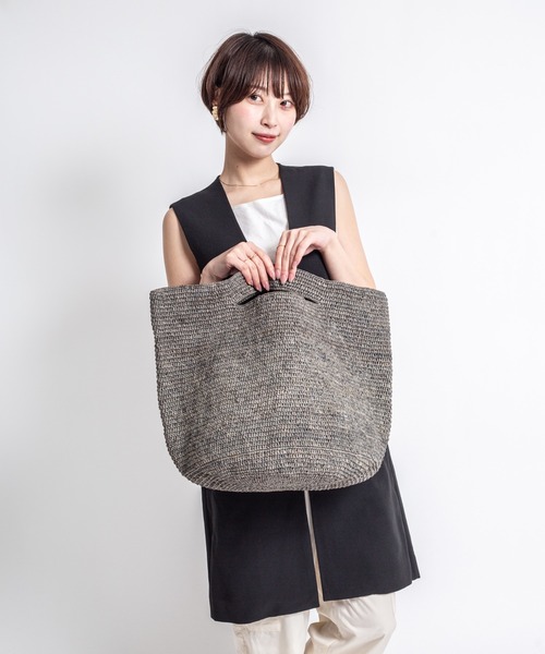 MADE IN MADA バケツバッグ　ハンドバッグ　かごバッグ　天然素材 セール】【MADE IN MADA /メイドインマダ】かごバッグ ラフィア バケツ