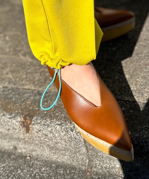 「mi via loca」 イージーパンツ FREE ライム レディース_画像9