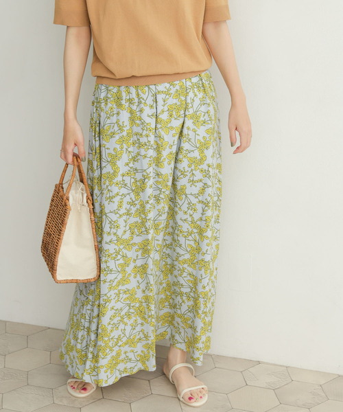 「URBAN RESEARCH DOORS」 フレアスカート MEDIUM ネイビー レディース_画像2