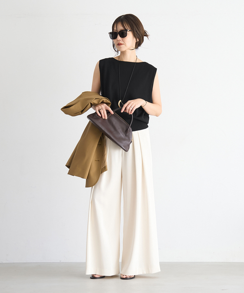 plage（プラージュ） パンツ Tuck Wide パンツ レディース : ZOZOTOWN