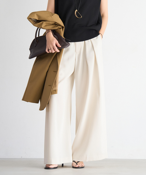 plage（プラージュ） パンツ Tuck Wide パンツ レディース : ZOZOTOWN