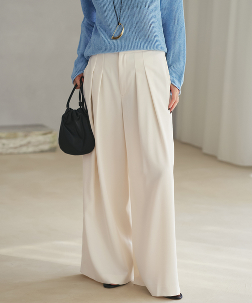 plage（プラージュ） パンツ Tuck Wide パンツ レディース : ZOZOTOWN