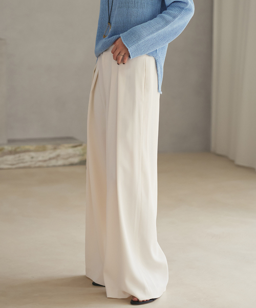 plage（プラージュ） パンツ Tuck Wide パンツ レディース : ZOZOTOWN
