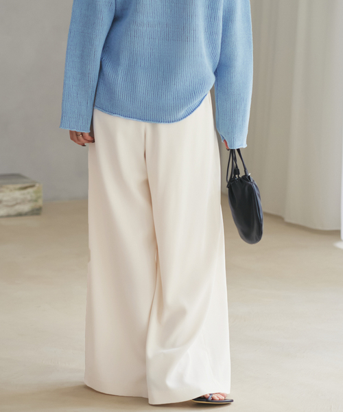 plage（プラージュ） パンツ Tuck Wide パンツ レディース : ZOZOTOWN