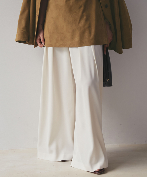 plage（プラージュ） パンツ Tuck Wide パンツ レディース : ZOZOTOWN