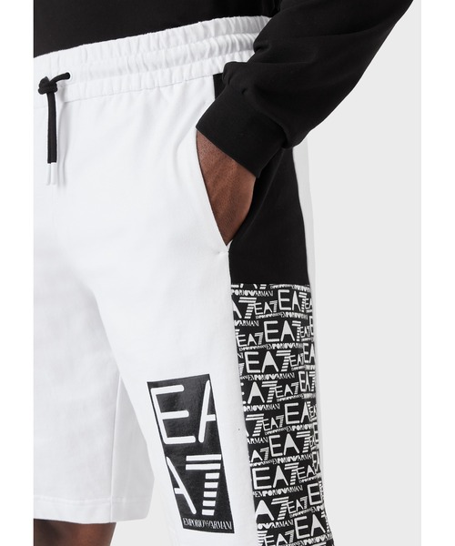 「EMPORIO ARMANI EA7」 ハーフパンツ SMALL ホワイト メンズ_画像2