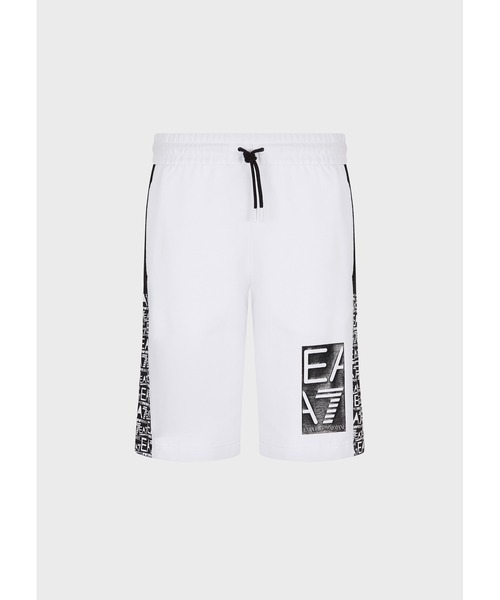 「EMPORIO ARMANI EA7」 ハーフパンツ SMALL ホワイト メンズ_画像4