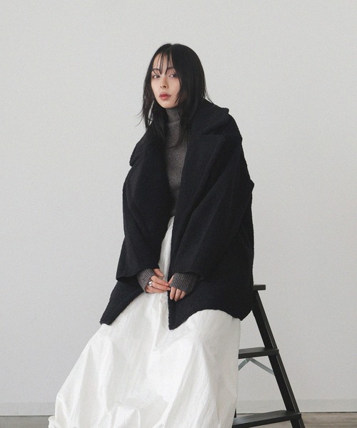 「LIAN」 ピーコート FREE モカ レディース_画像5