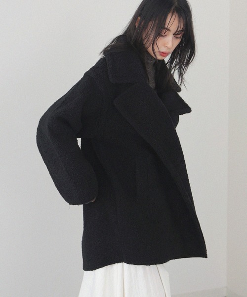 「LIAN」 ピーコート FREE モカ レディース_画像9