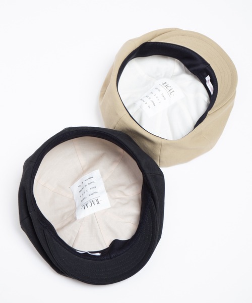 RACAL（ラカル） 帽子 キャスケット メンズ Organic Cotton Back Satin