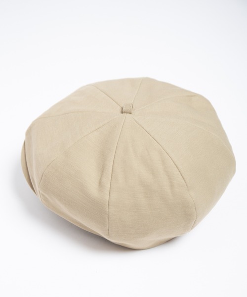 RACAL コットン キャスケット ベージュ　L RACAL（ラカル） 帽子 キャスケット メンズ Organic Cotton Back Satin
