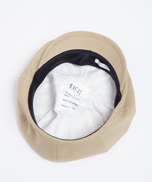 RACAL（ラカル） 帽子 キャスケット メンズ Organic Cotton Back Satin