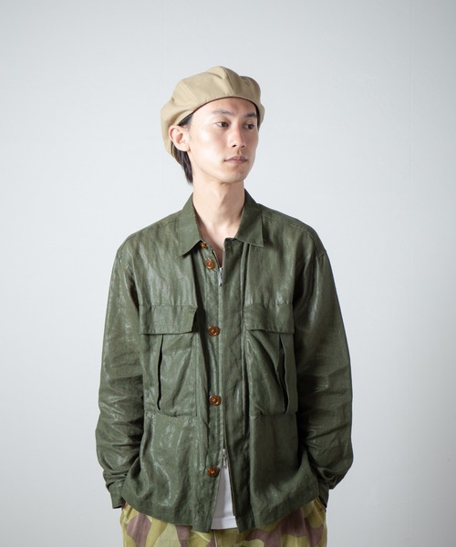 RRL カーキ キャスケット　L/XL RACAL（ラカル） 帽子 キャスケット Organic Cotton Back Satin 8Panel