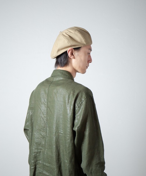 RACAL（ラカル） 帽子 キャスケット メンズ Organic Cotton Back Satin