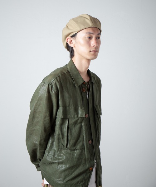 RRL カーキ キャスケット　L/XL RACAL（ラカル） 帽子 キャスケット Organic Cotton Back Satin 8Panel