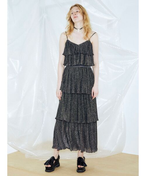 「PAMEO POSE」 フリルスカート SMALL ブラック レディース_画像9