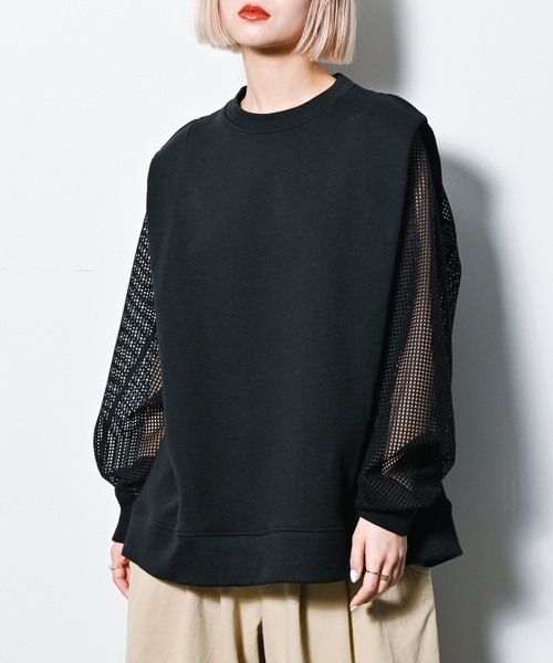 「CITYSHOP」 スウェットカットソー - ブラック レディース_画像2