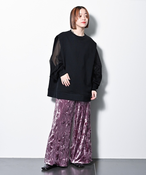 「CITYSHOP」 スウェットカットソー - ブラック レディース_画像4