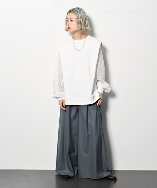 「CITYSHOP」 スウェットカットソー - ブラック レディース_画像7