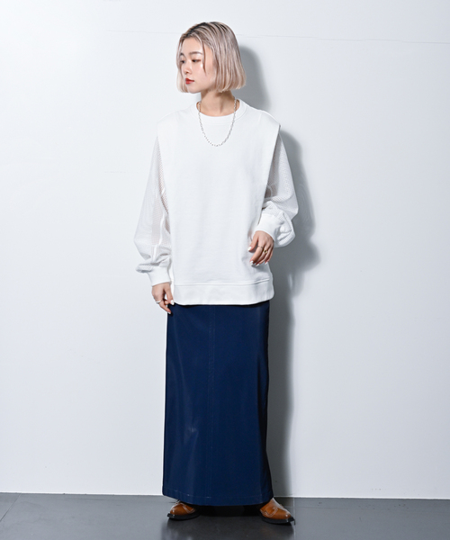 「CITYSHOP」 スウェットカットソー - ブラック レディース_画像8
