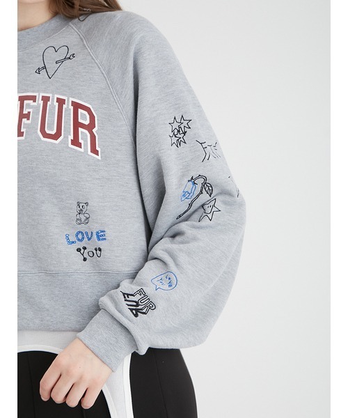 「FURFUR」 スウェットカットソー FREE ホワイト レディース_画像9