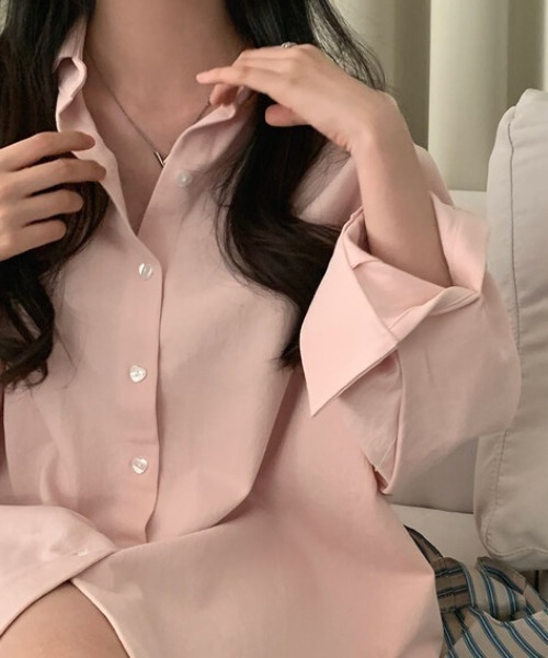 「FREE STYLISTS」 長袖シャツ FREE ネイビー レディース_画像7