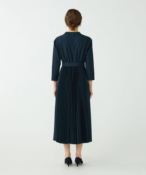 Ballsey（ボールジィ） シャツワンピース プリーツコンビ シャツ