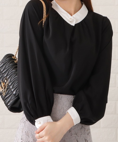 「Lace Ladies」 長袖ブラウス FREE ミント レディース_画像7