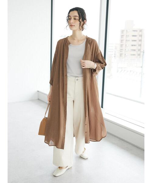 「CRAFT STANDARD BOUTIQUE」 半袖ワンピース FREE ブルー レディース_画像5