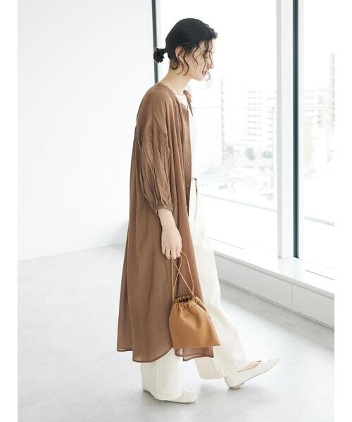 「CRAFT STANDARD BOUTIQUE」 半袖ワンピース FREE ブルー レディース_画像8
