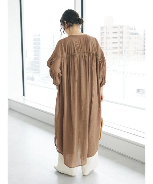 「CRAFT STANDARD BOUTIQUE」 半袖ワンピース FREE ブルー レディース_画像9