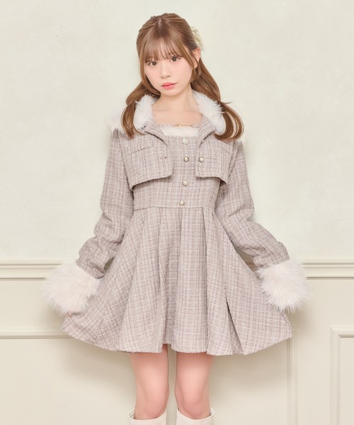 「apres jour」 キャミソールワンピース X-LARGE ボルドー レディース_画像8