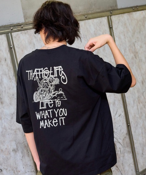That's life 半袖Tシャツ LARGE ブラック メンズ : ZOZOTOWN Yahoo!店