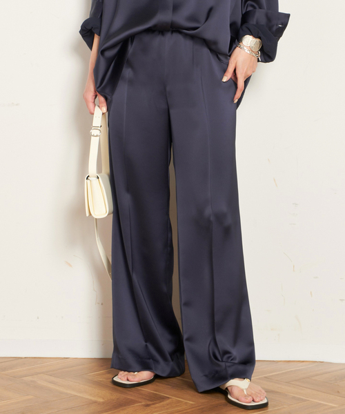 「AP STUDIO」 イージーパンツ 36 グリーン レディース_画像2