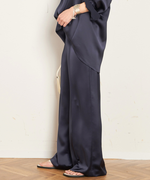 「AP STUDIO」 イージーパンツ 36 グリーン レディース_画像3