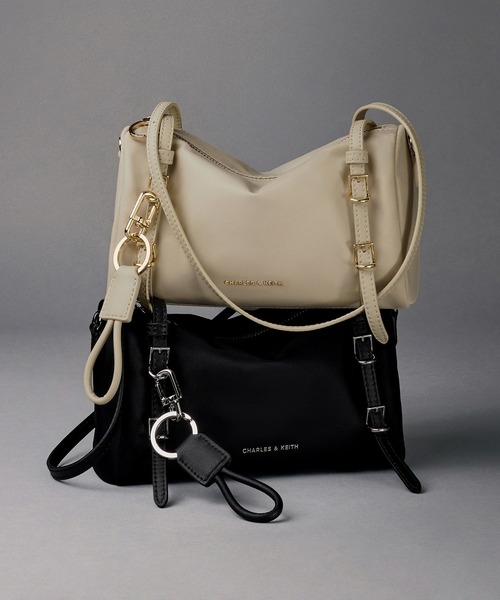 CHARLES & KEITH ミニレヴィーナイロンショルダーバッグ CHARLES ＆ KEITH（チャールズ&キース） ショルダーバッグ バッグ ミニ