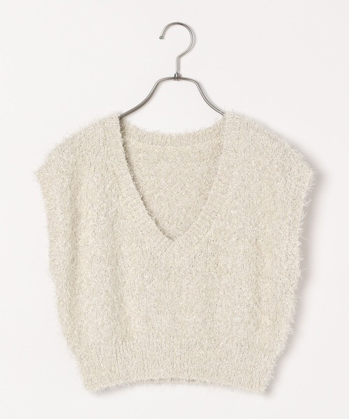 「Heather」 ニットベスト FREE ベージュ レディース_画像3