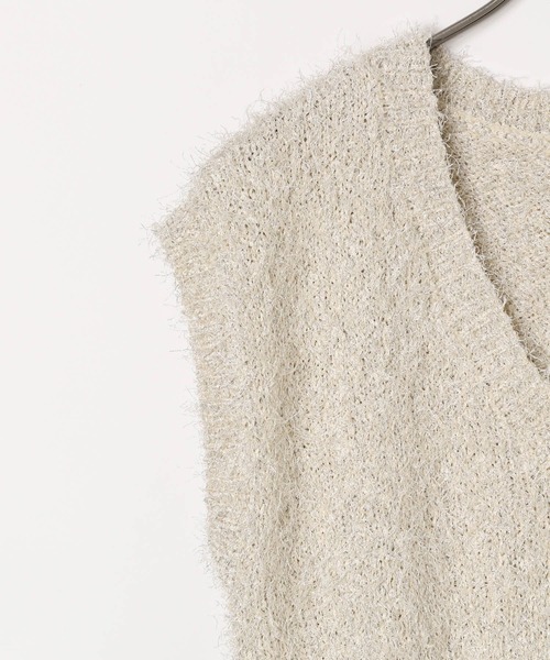 「Heather」 ニットベスト FREE ベージュ レディース_画像5