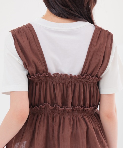 みつかビスチェブラウス Honeys（ハニーズ） ブラウス シャツ ビスチェブラウス レディース