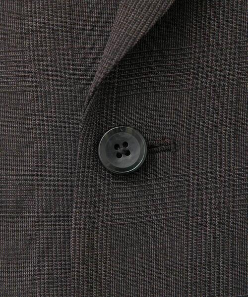【ブラウン】LIFE STYLE TAILOR ウーリーノグレンチェックダブルジャケット URBAN RESEARCH DOORS｜LIFE STYLE TAILOR ウーリーノグレンチェック