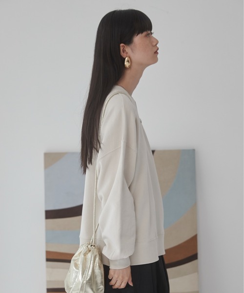 「ANGIE」 スウェットカットソー FREE アイボリー レディース_画像8