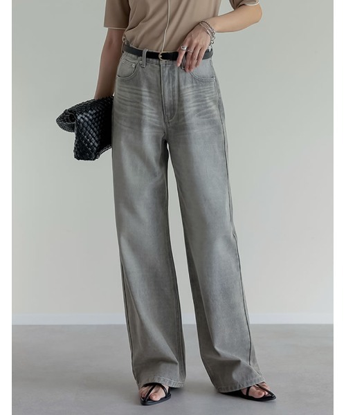 「Re:EDIT」 デニムパンツ LARGE ブルー系その他 レディース_画像7