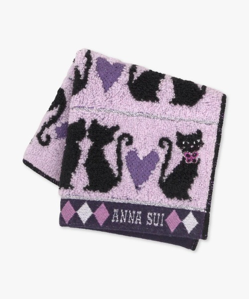 ANNA SUI（アナスイ） ハンカチ キャット＆ハートミニタオル