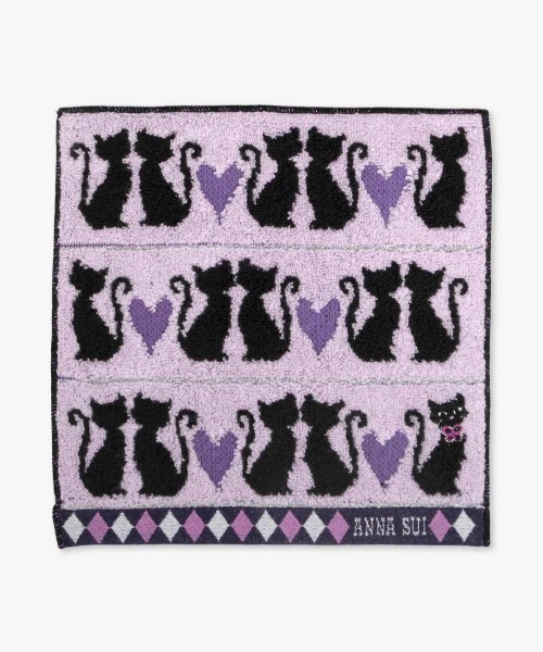 ANNA SUI（アナスイ） ハンカチ キャット＆ハートミニタオル