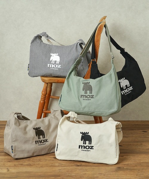 モス♡ショルダーバッグ♡ moz（モズ） ショルダーバッグ 「」キャンバス A4収納可能 ショルダー
