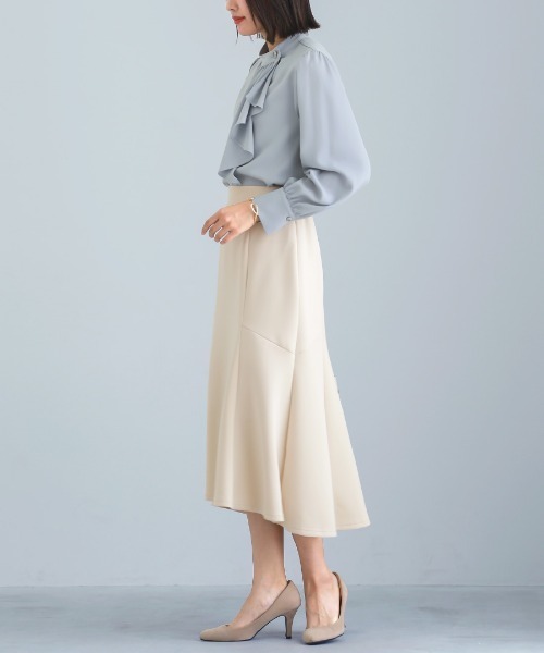「Emilyan」 フレアスカート L ネイビー レディース_画像2