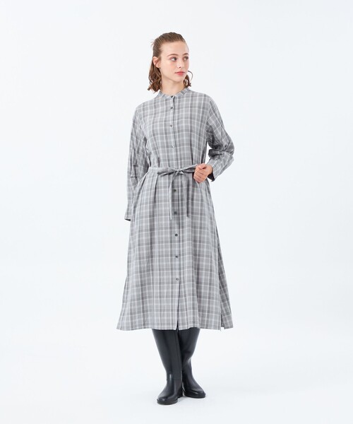 「MACKINTOSH PHILOSOPHY」 長袖ワンピース 36 グレー レディースの画像