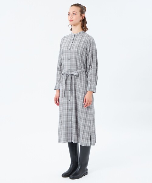 「MACKINTOSH PHILOSOPHY」 長袖ワンピース 36 グレー レディースの画像